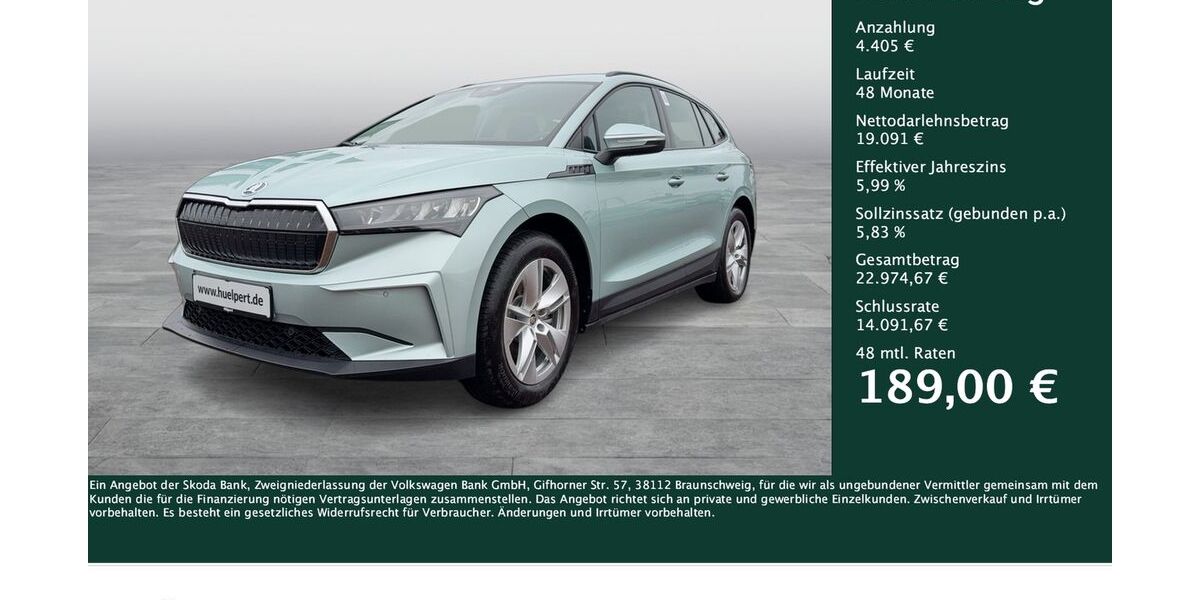Skoda Enyaq 13.911 km 23.496 &euro; Dortmund 44141