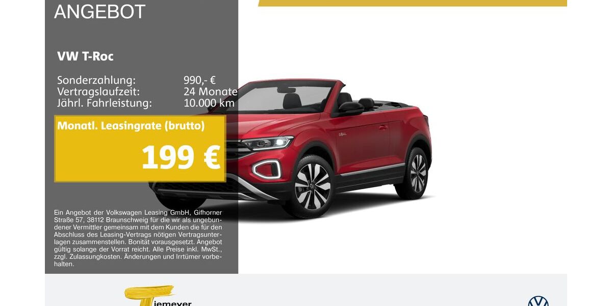 VW T-Roc 24.610 km 25.330 &euro; Recklinghausen 45663