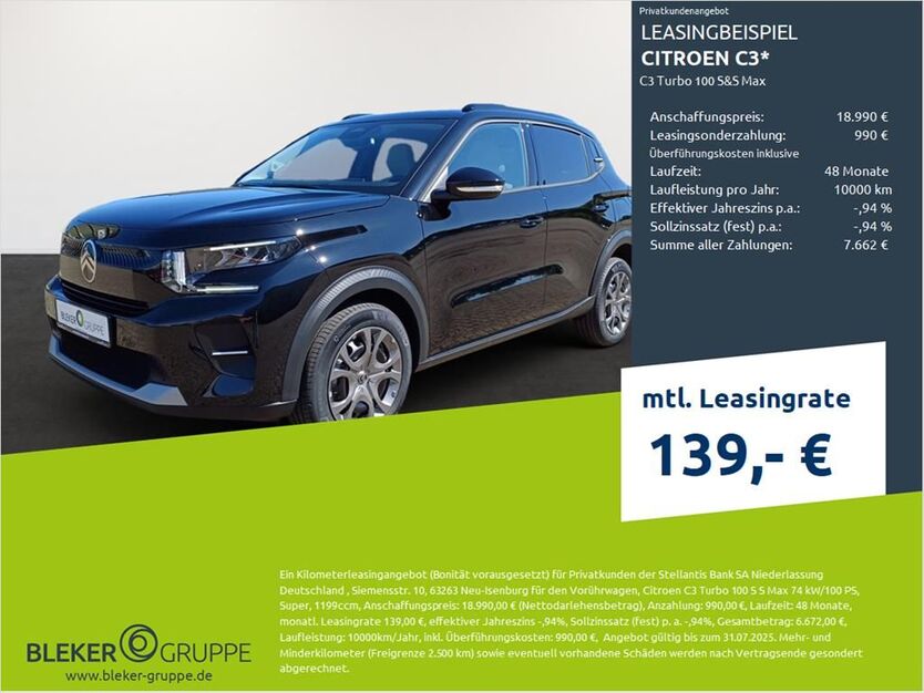 Citroen C3 2.599 km 18.990 € Dortmund 44263