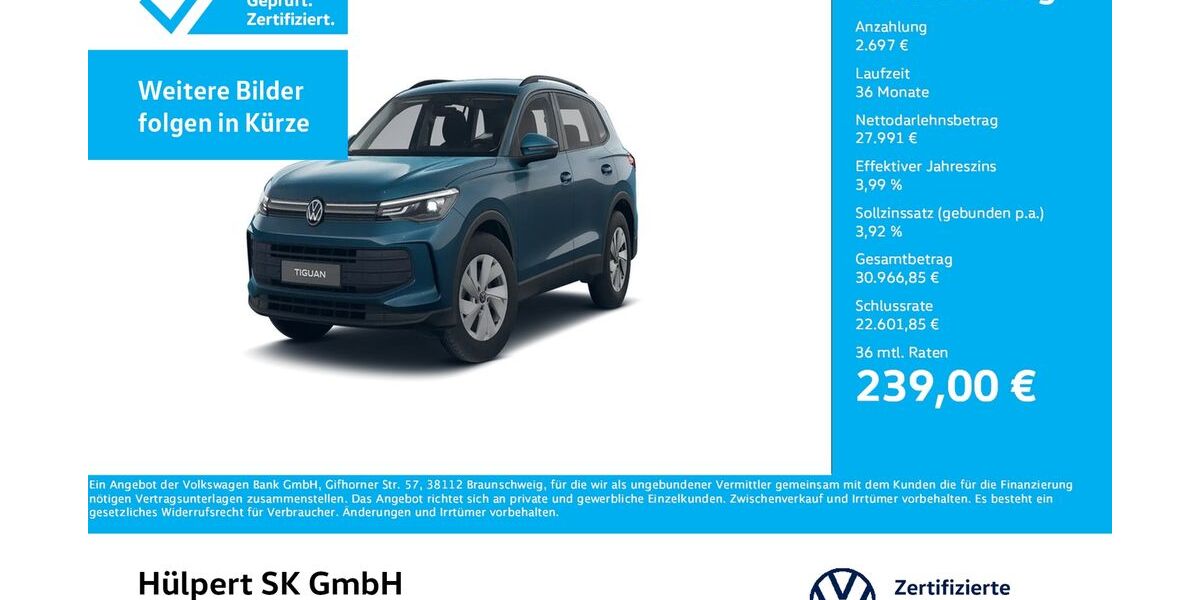VW Tiguan 11.846 km 30.377 &euro; Bergkamen 59192