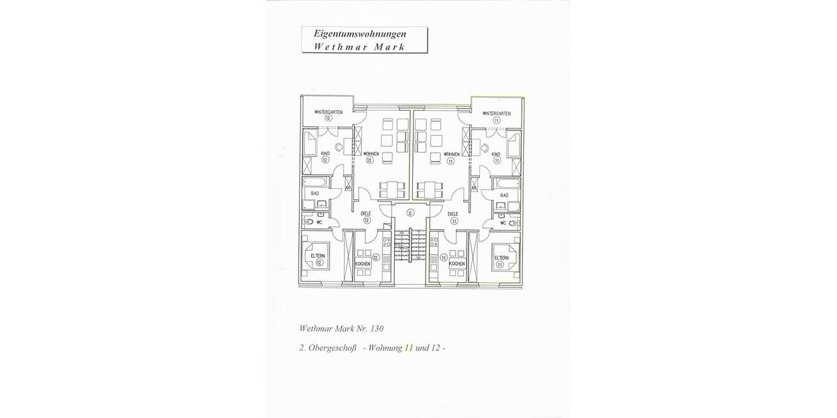 2,5-Zimmer-Wohnung mit Wintergarten in Lünen (2. OG links) 2 zimmer