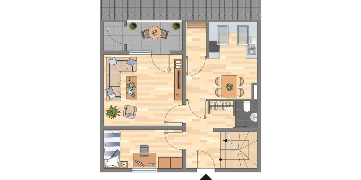 Etagenwohnung Werne - 3 Zimmer, 81 m&sup2;, 669&euro; | Angebot:25601197