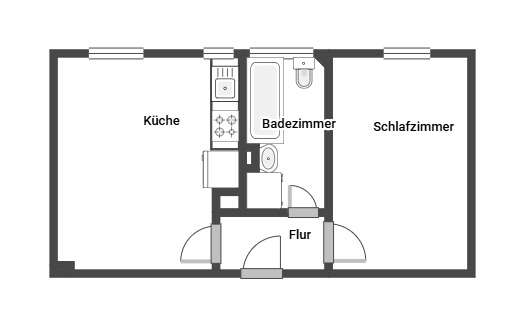 Wohnung zum Mieten in Dortmund 358 € 36.11 m²