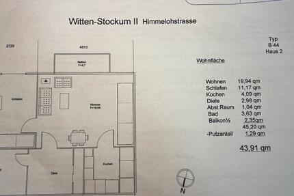 Wohnung Witten Rüdinghausen - 1.5 Zimmer, 44 m&sup2;, 89.999&euro; | Angebot:25958887