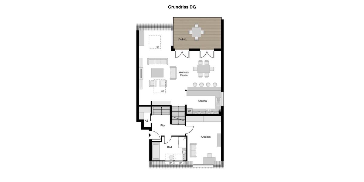 Maisonettenwohnung Bochum Bochum-Südwest - 3.5 Zimmer, 100 m&sup2;, 480.000&euro; | Angebot:26048371