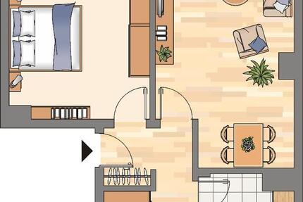 Wohnung Dortmund Brackel - 2 Zimmer, 60 m&sup2;, 469&euro; | Angebot:25809444