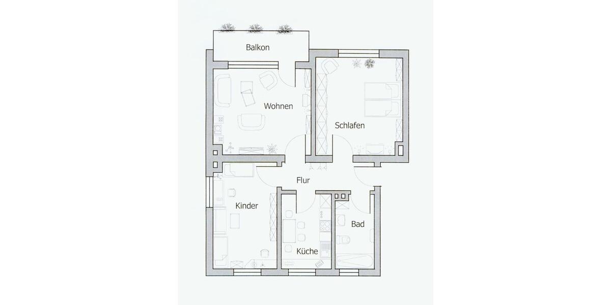 Etagenwohnung Hattingen - 3 Zimmer, 65 m&sup2;, 159.000&euro; | Angebot:27197373