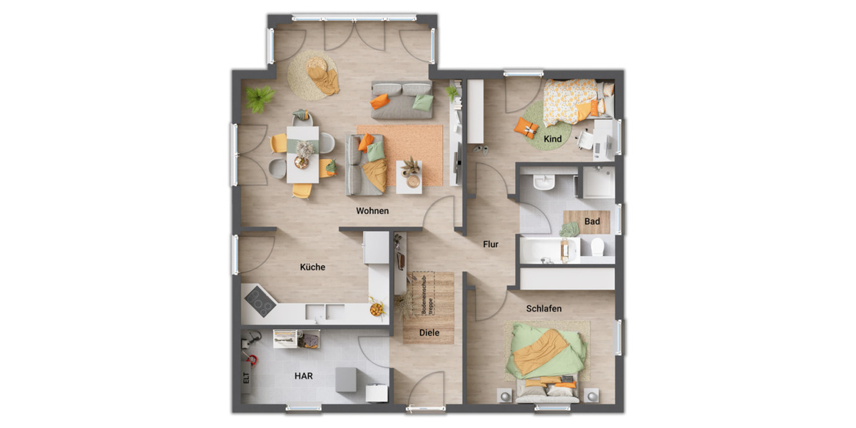 Mehrfamilienhaus, Wohnhaus Lünen Horstmar - 3 Zimmer, 92 m&sup2;, 227.950&euro; | Angebot:23952159