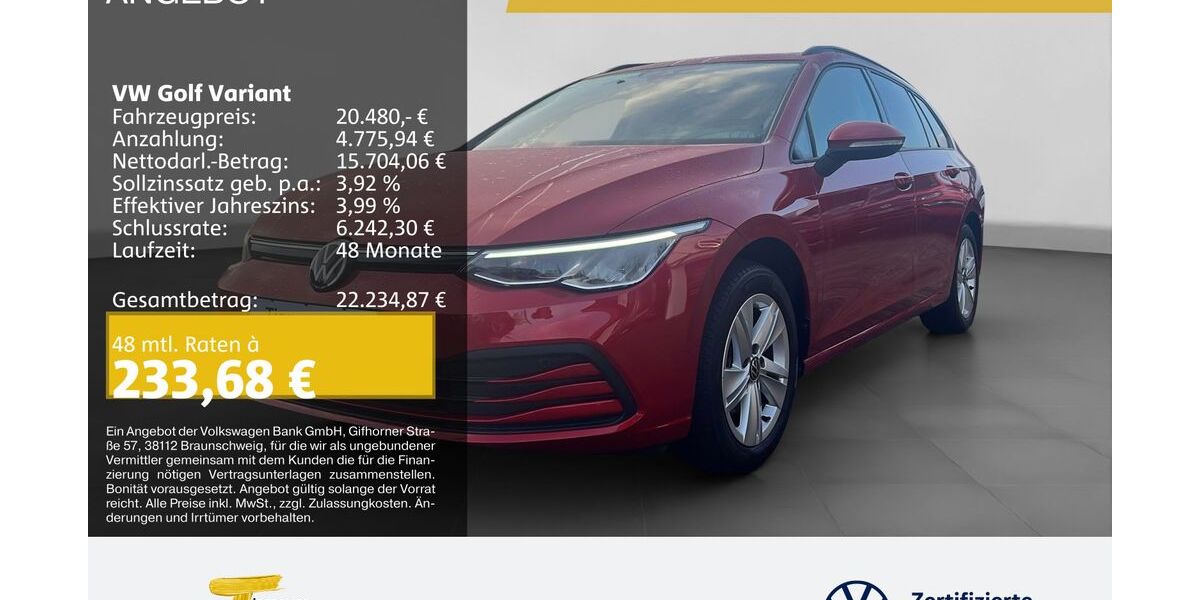 VW Golf 45.148 km 20.480 &euro; Marl 45770