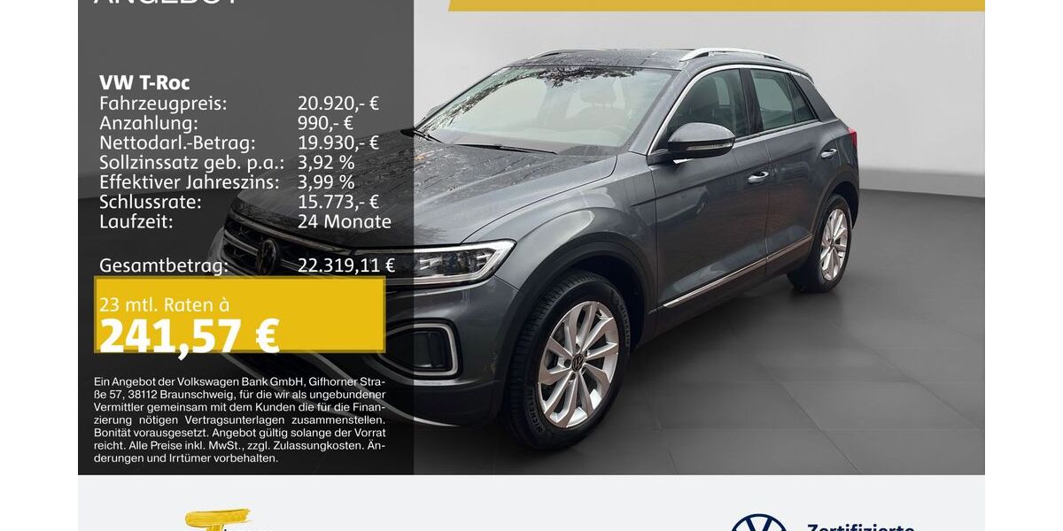 VW T-Roc 37.266 km 20.390 &euro; Gelsenkirchen 45888