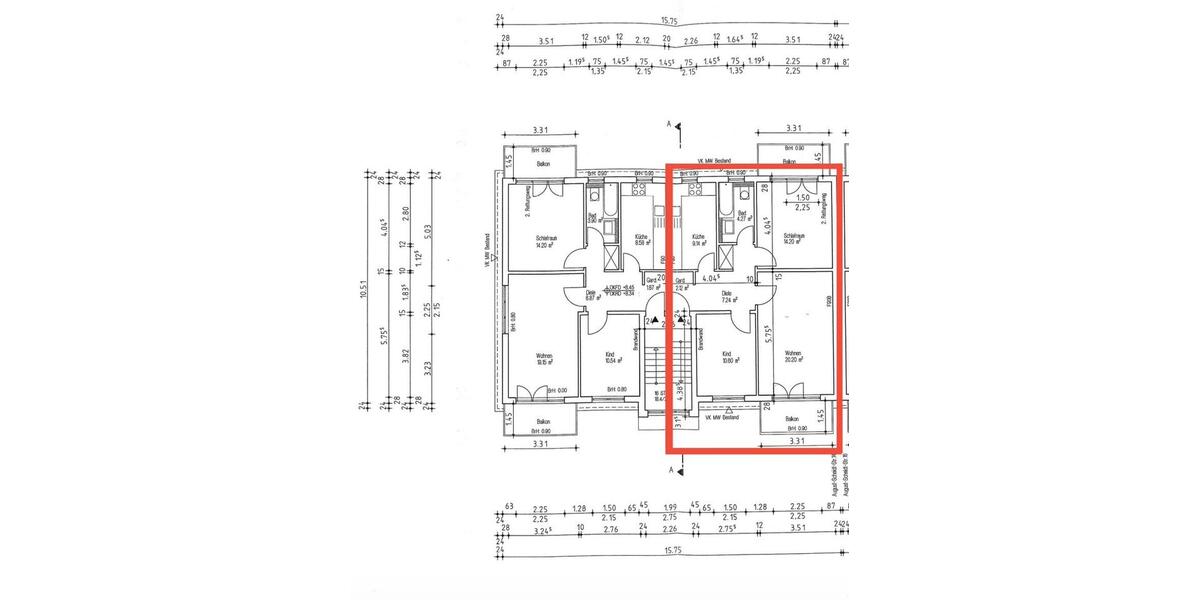 Etagenwohnung Witten Herbede - 3 Zimmer, 69 m&sup2;, 219.000&euro; | Angebot:27193571