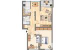 Etagenwohnung Dortmund Scharnhorst - 3.5 Zimmer, 72 m&sup2;, 599&euro; | Angebot:26566653