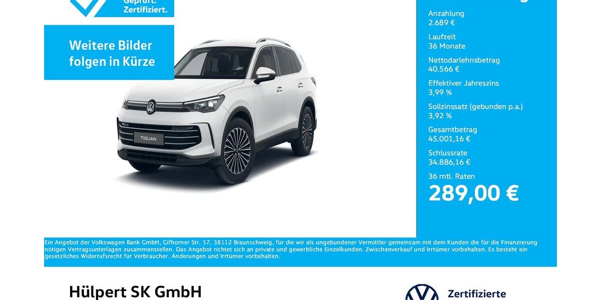 VW Tiguan 7.371 km 42.866 &euro; Bergkamen 59192