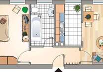 Wohnung zum Mieten in Recklinghausen 184,48 € 44.5 m²