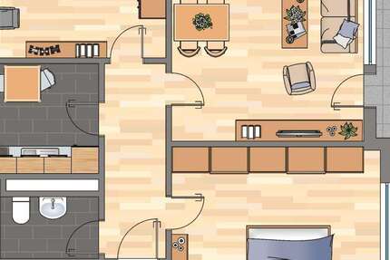 Wohnung Dortmund Wickede - 3 Zimmer, 62 m&sup2;, 459&euro; | Angebot:24820817