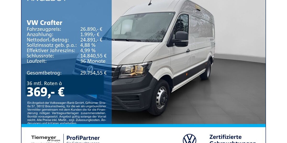 VW Crafter 30.430 km 24.880 &euro; Recklinghausen 45663