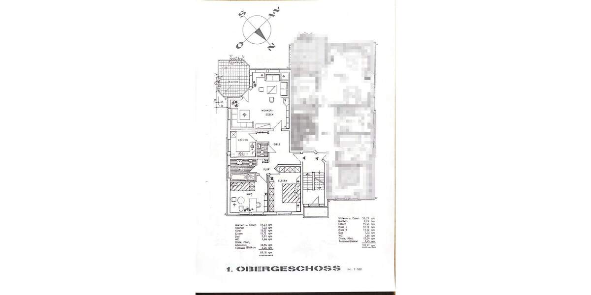 Etagenwohnung Hattingen Niederwenigern - 3 Zimmer, 92 m&sup2;, 299.000&euro; | Angebot:24114228