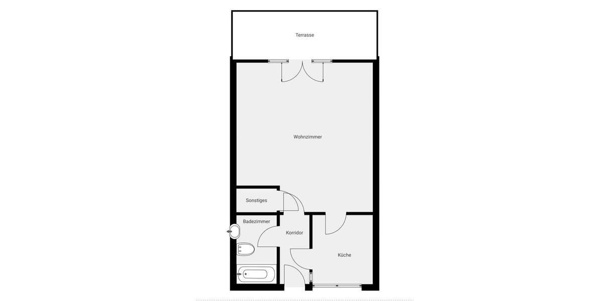 Etagenwohnung Recklinghausen Grullbad - 1 Zimmer, 50 m&sup2;, 374&euro; | Angebot:24703910