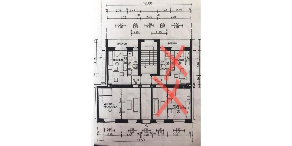 Erdgeschoßwohnung Dortmund Innenstadt Nord - 2 Zimmer, 47 m&sup2;, 115.000&euro; | Angebot:27446970