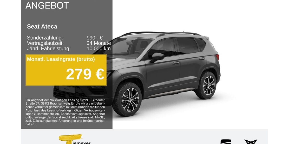 Seat Ateca 23.394 km 33.190 &euro; Gelsenkirchen OT Beckhausen 45899