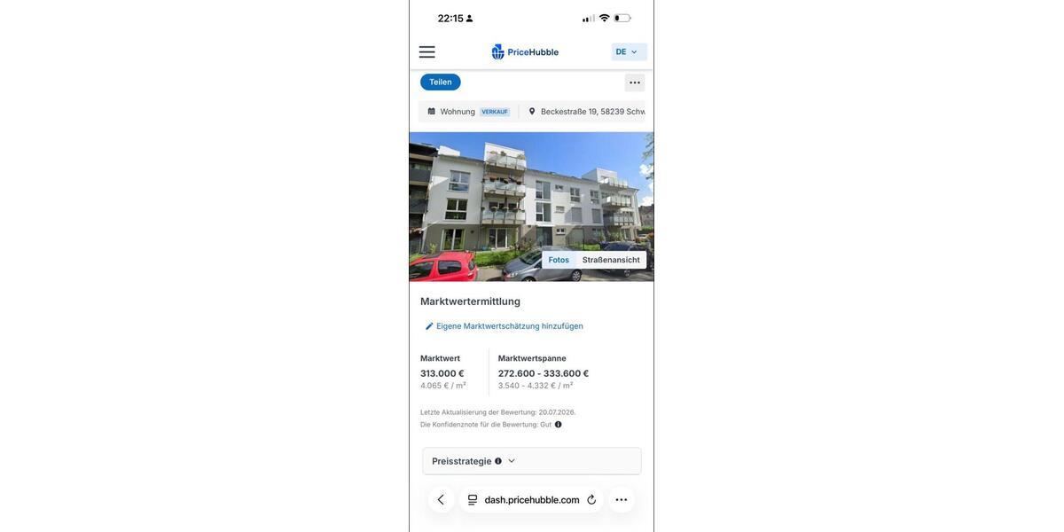 Etagenwohnung Schwerte - 2 Zimmer, 76 m&sup2;, 298.000&euro; | Angebot:27168196