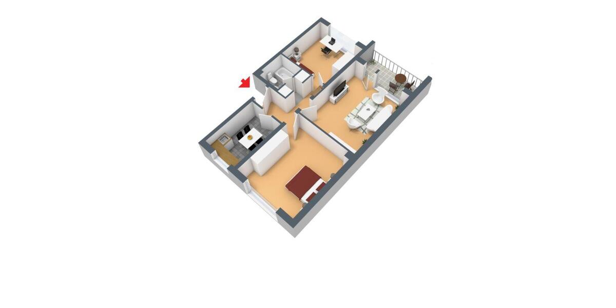 Etagenwohnung Hagen Hagen-Nord - 3 Zimmer, 70 m&sup2;, 519&euro; | Angebot:24751931