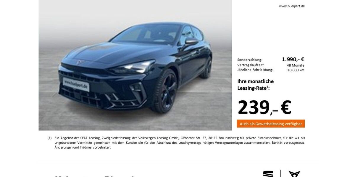 Cupra Leon 1.991 km 30.702 &euro; Dortmund 44269