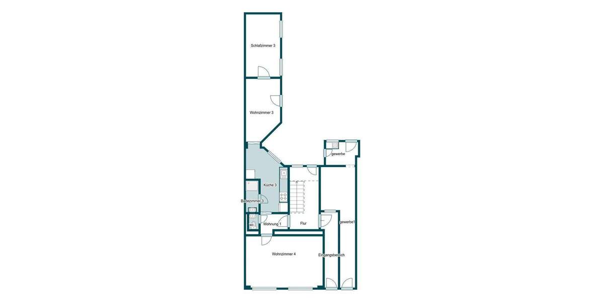 Mehrfamilienhaus, Wohnhaus Dortmund Mitte - 1 Zimmer, 283 m&sup2;, 395.000&euro; | Angebot:24836398