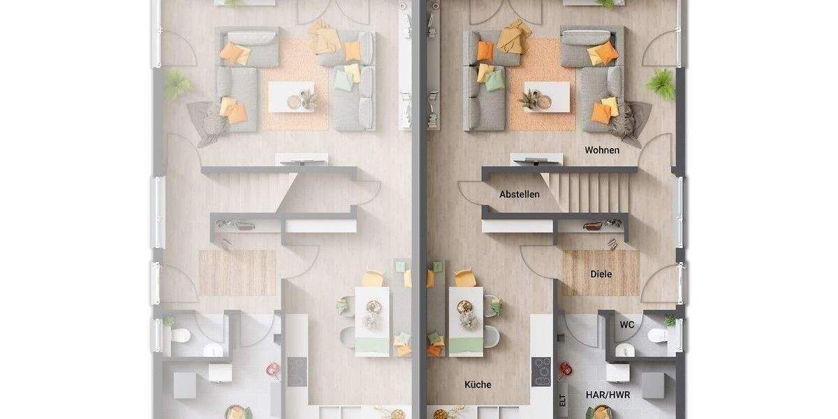 Doppelhaushälfte Nordkirchen Südkirchen - 4 Zimmer, 136 m&sup2;, 294.990&euro; | Angebot:25681277