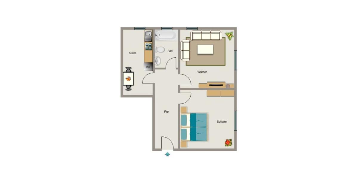 Etagenwohnung Dortmund Innenstadt West - 2.5 Zimmer, 61 m&sup2;, 707&euro; | Angebot:26329890