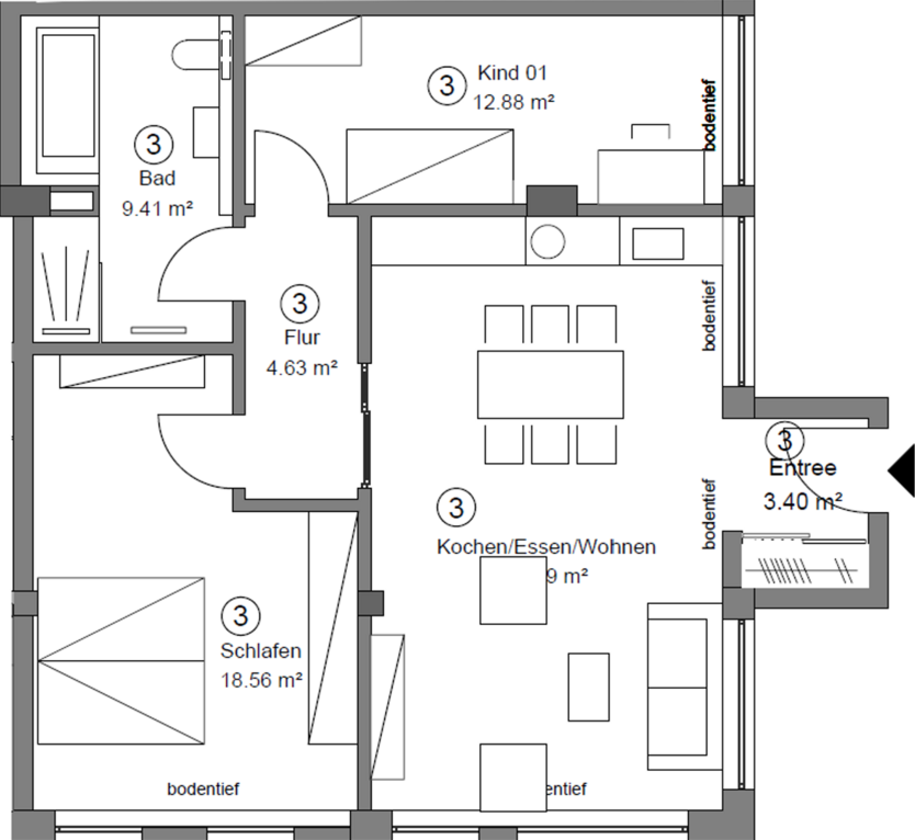 Exklusive Kapitalanlage: Vermietete Erdgeschosswohnung mit Privatgarten und stabilen Mieteinnahmen 2.5 zimmer