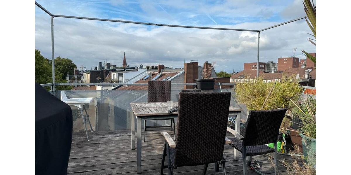 Über den Dächern von Dortmund – Maisonette mit Dachterrasse 4 zimmer