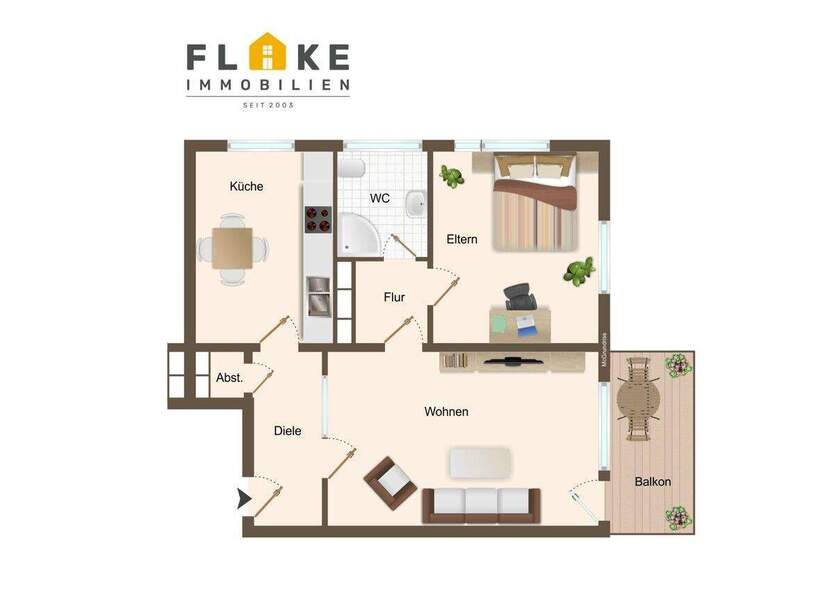 Marl-Sinsen! Gemütliche Wohnung mit Balkon, Fahrstuhl und Garage in gepflegter Wohneigentumsanlage! 2 zimmer