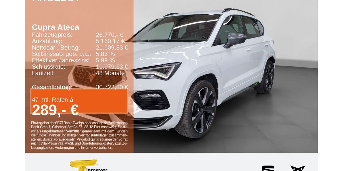 Cupra Ateca 82.139 km 23.930 &euro; Bochum 44809