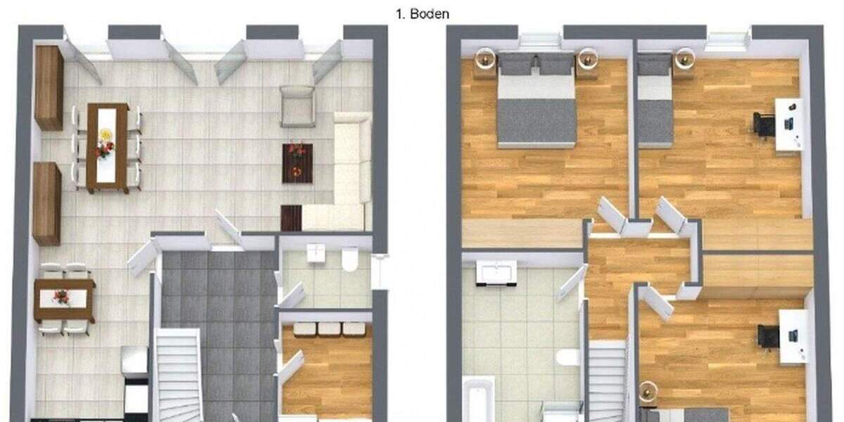 Etagenwohnung Bergkamen-Weddinghofen Mitte - 5 Zimmer, 100 m&sup2;, 425.550&euro; | Angebot:24834467