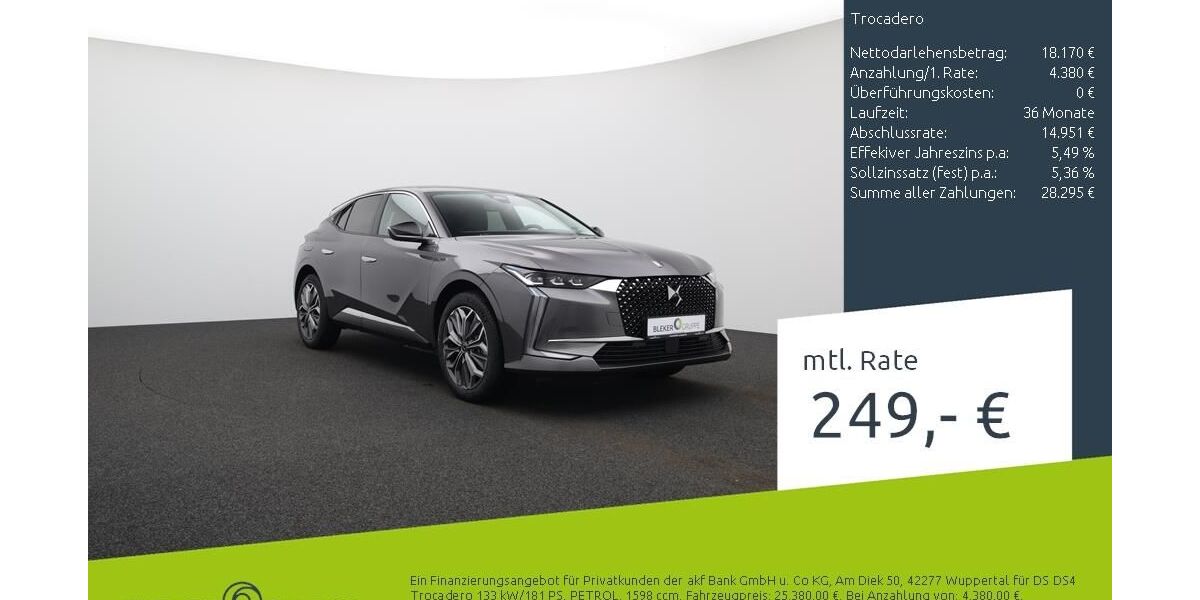 DS Automobiles DS4 15.700 km 22.320 &euro; Dortmund 44263