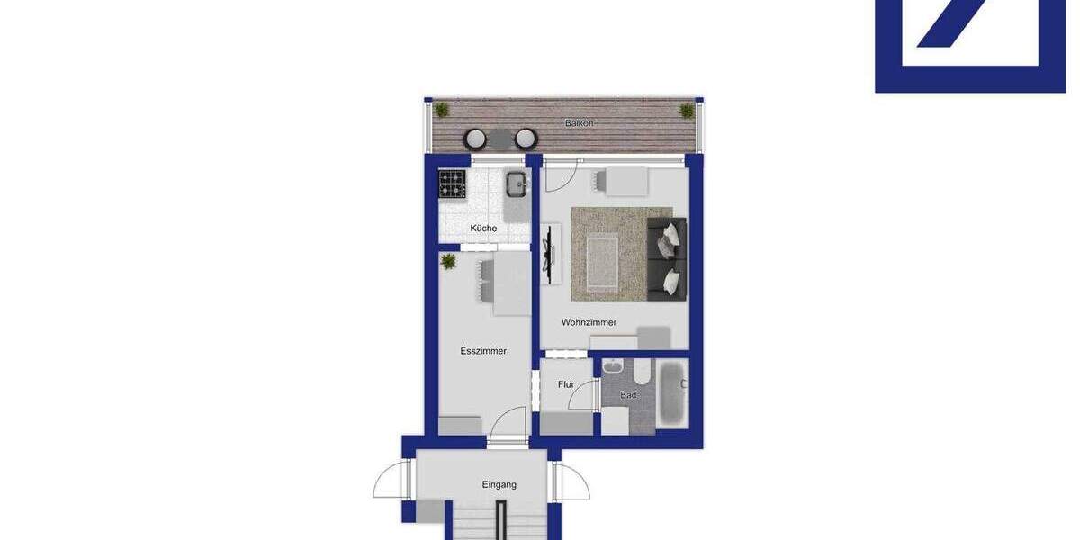 Etagenwohnung Dortmund Bövinghausen - 1 Zimmer, 43 m&sup2;, 78.000&euro; | Angebot:24700566