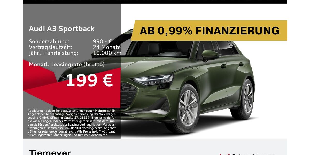 Audi A3 6.319 km 33.390 &euro; Bochum 44809