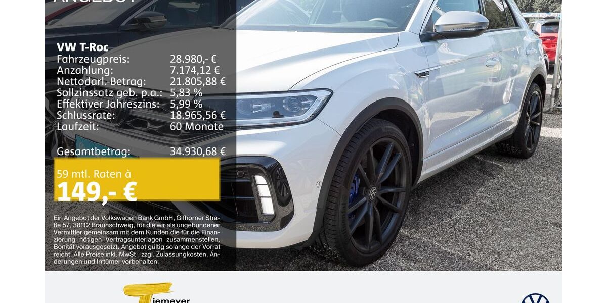 VW T-Roc 49.000 km 28.980 &euro; Bochum 44892
