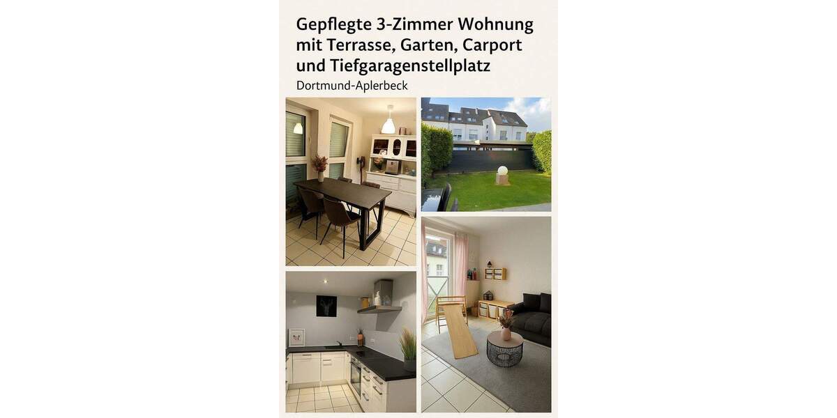 Terrassenwohnung Dortmund Aplerbeck - 3 Zimmer, 87 m&sup2;, 265.000&euro; | Angebot:24609054