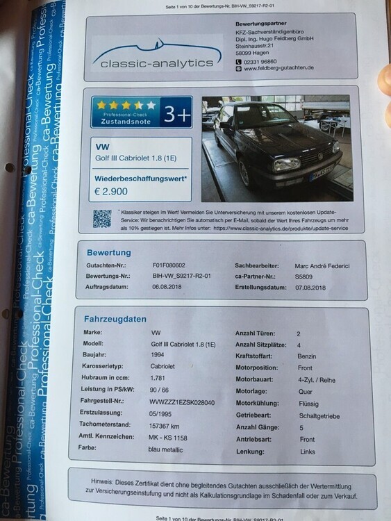 Golf III Cabriolet