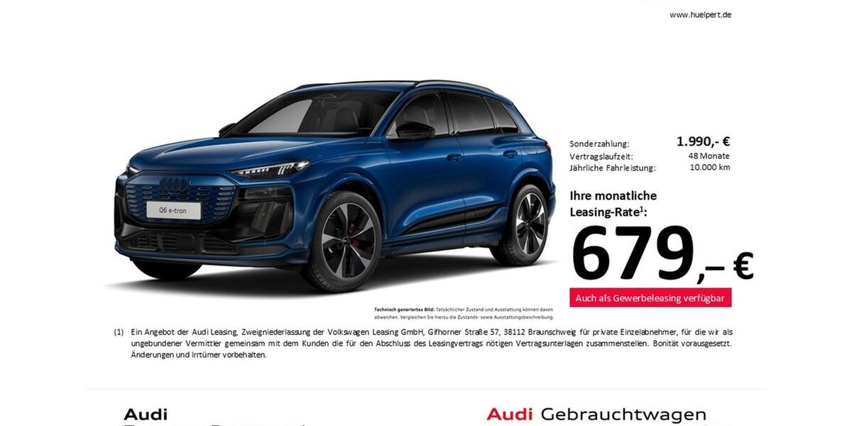 Audi Q6 e-tron 6.252 km 68.822 &euro; Dortmund 44143