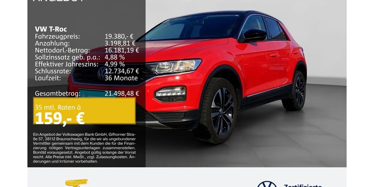 VW T-Roc 53.803 km 17.980 &euro; Herne 44653