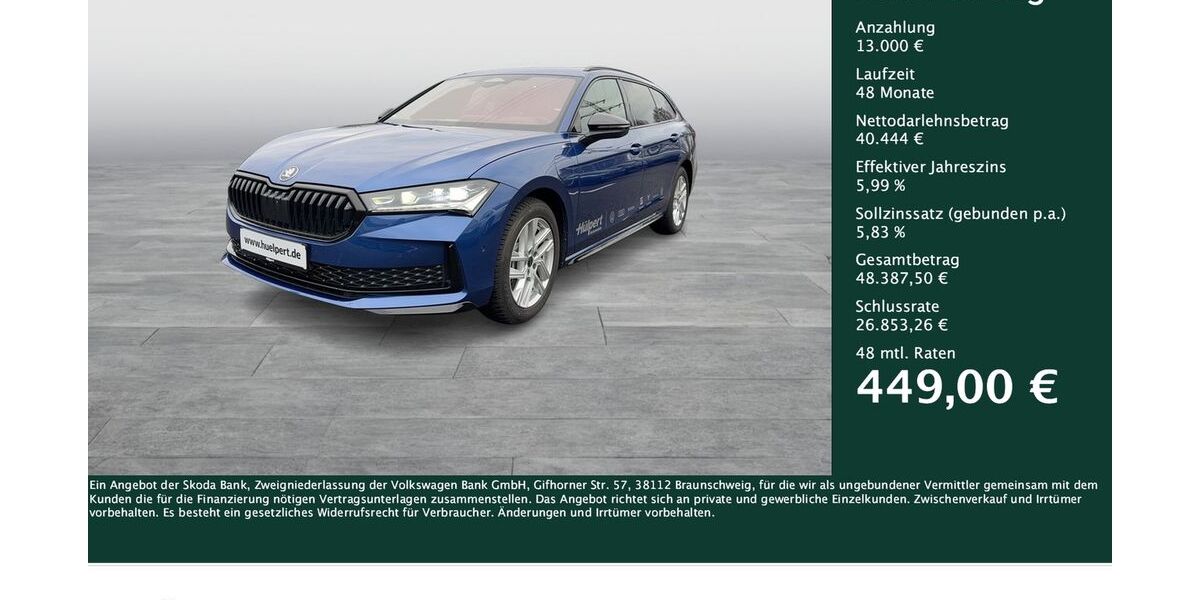 Skoda Superb 15.042 km 53.444 &euro; Dortmund 44309