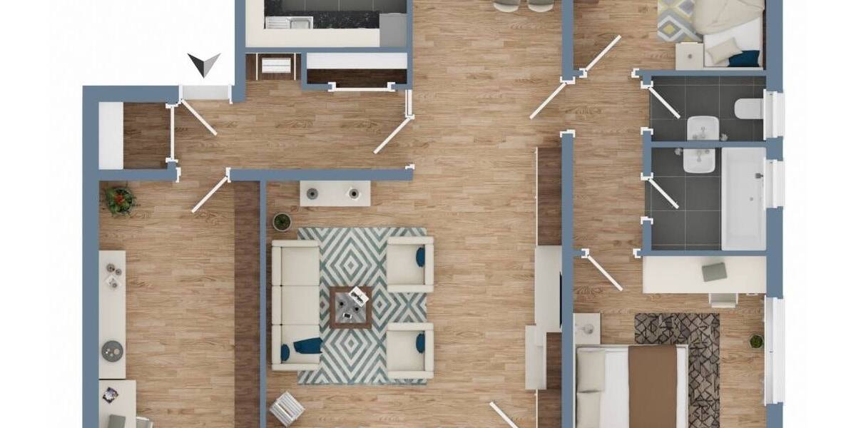 Etagenwohnung Ennepetal Voerde - 4 Zimmer, 111 m&sup2;, 165.000&euro; | Angebot:26388806