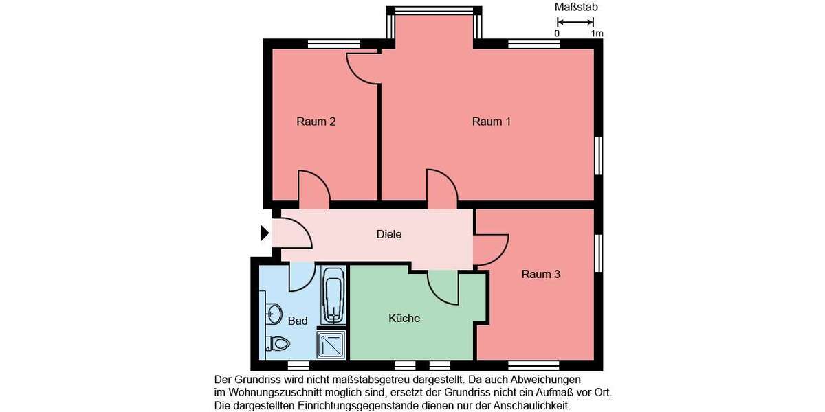 Etagenwohnung Herne Röhlinghausen - 3 Zimmer, 77 m&sup2;, 424&euro; | Angebot:25768559