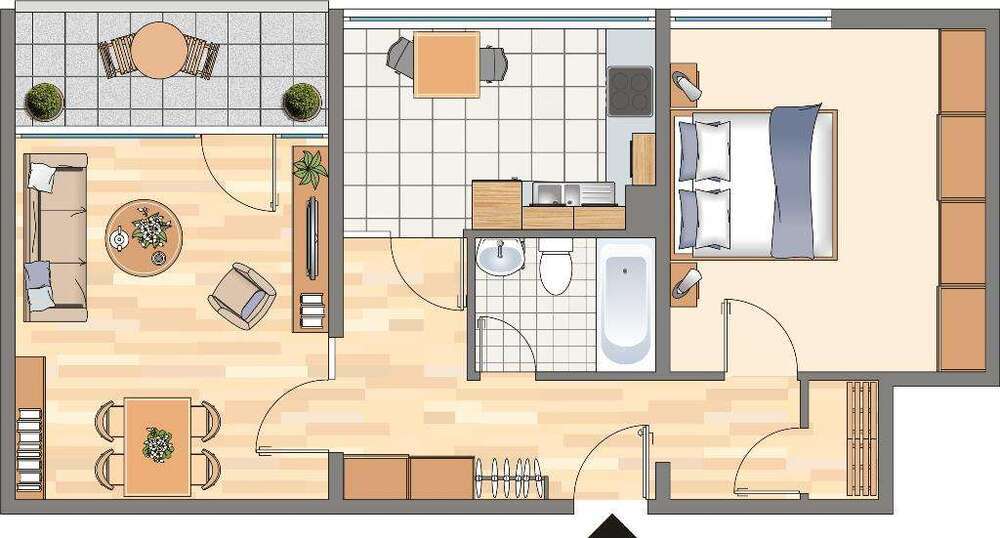 Wohnung zum Mieten in Dortmund 319,30 € 62.65 m²