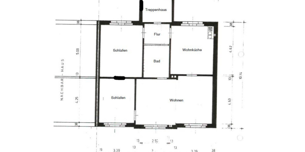 Etagenwohnung Dortmund Huckarde - 3.5 Zimmer, 97 m&sup2;, 880&euro; | Angebot:24806318