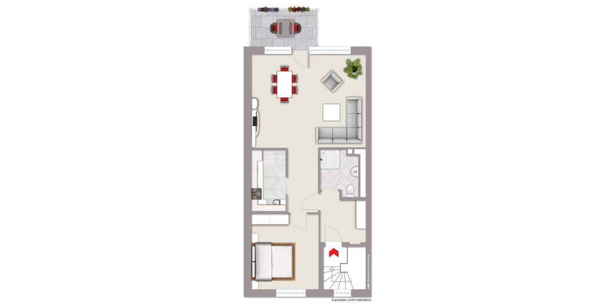 Dachgeschoßwohnung Dortmund Hombruch - 2 Zimmer, 65 m&sup2;, 715&euro; | Angebot:26453764