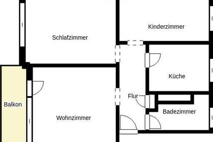 Wohnung Dortmund Brackel - 3 Zimmer, 60 m&sup2;, 459&euro; | Angebot:25301581